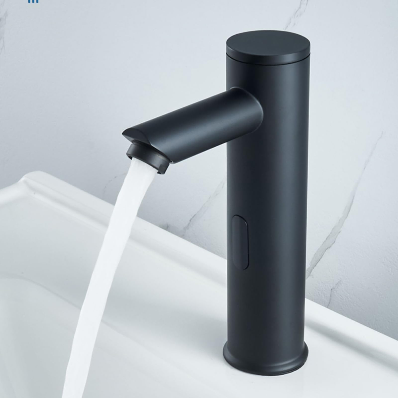 ZYCHSJXA Touchless Bathroom Sink Faucets Black Taps for Automatic Infrared Sensor Faucet,Low