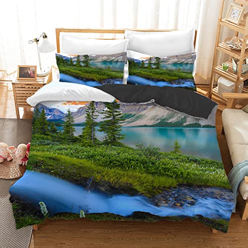 Housse de couette 160x200 microfibre 110g/m² thermorégulatrice avec fermeture éclair - 2