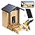 Akasumer Bird Feeder, 5MP Solar-Powered Smart Bird Feeder with Camera, AI Identifies Birds 10000+, 2.4GHz, Color Night Vision, Instant Notification, Easy to Use, 1.5L Birds Feeders for Outdoor, Yard