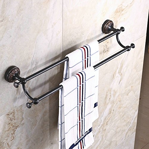 Hiendure® Porta asciugamani doppio da parete per