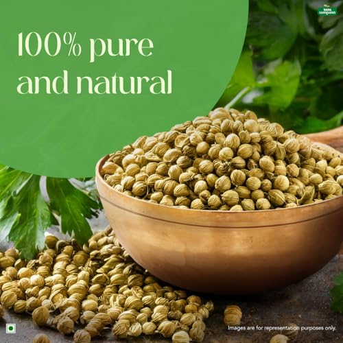 Image of Tata Sampann Coriander Whole (Dhaniya), Whole Spices, Natural Oils*, Rich Aroma, 200g