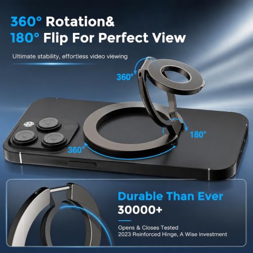Image of ZORBES Magnetic DualSided Phone Ring Grip Foldable Kickstand for Phone Case
