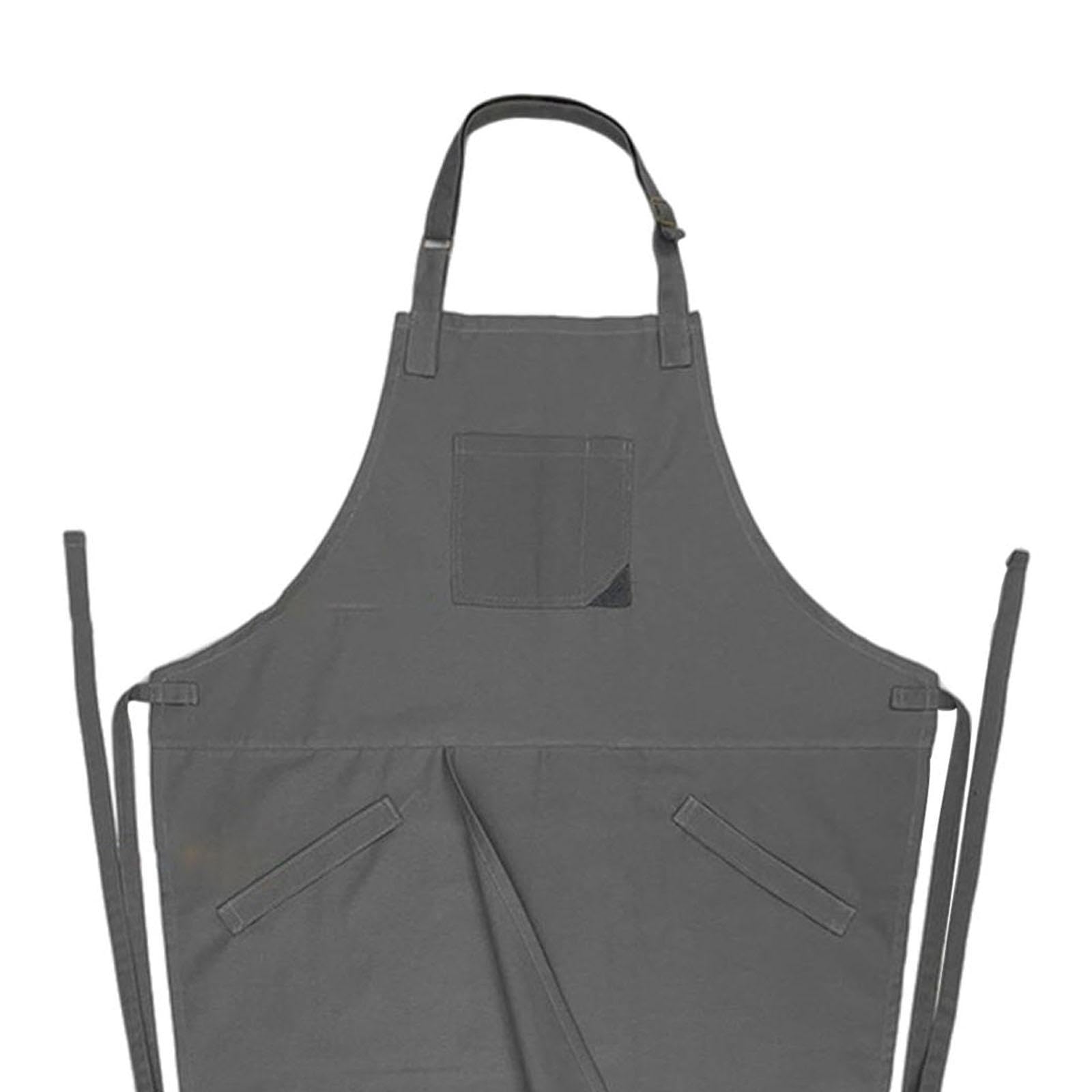 Tablier de Poterie à Jambes Fendues, Résistant à L'usure, Multifonctionnel et Portable pour Hommes et Femmes, Idéal pour La Cuisine, La Menuiserie, Gris