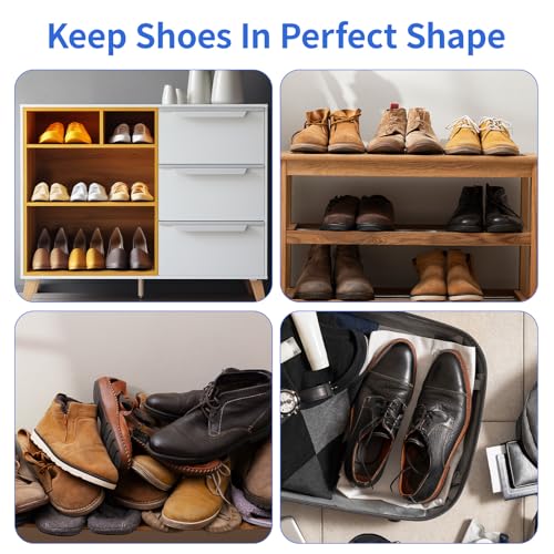 Tucnoeu 20pcs Plastic Shoe Trees To Keep Shape, Clear Shoe Tree For Unisex, Shoe Shaper for Sports Shoes Leater, Crease Protector Adjustable Boot Shaper Holder - Thumbnail 6
