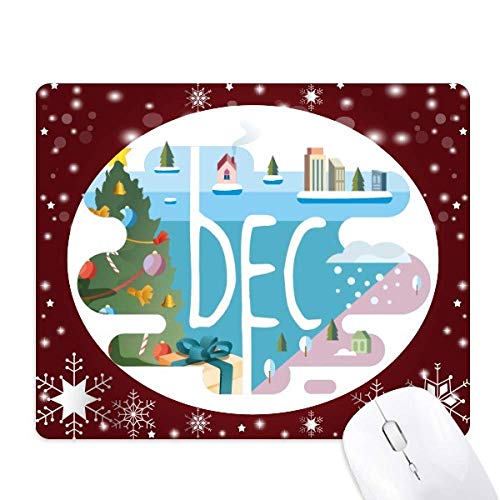 Tapis de souris illustration de saison cadeau hivernal décembre
