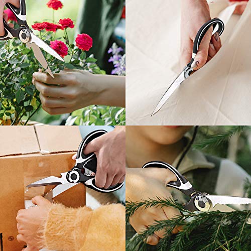 image for ZUPAQUN Heavy Duty Kitchen Scissors, Kitchen Shears Multipurpose Stain