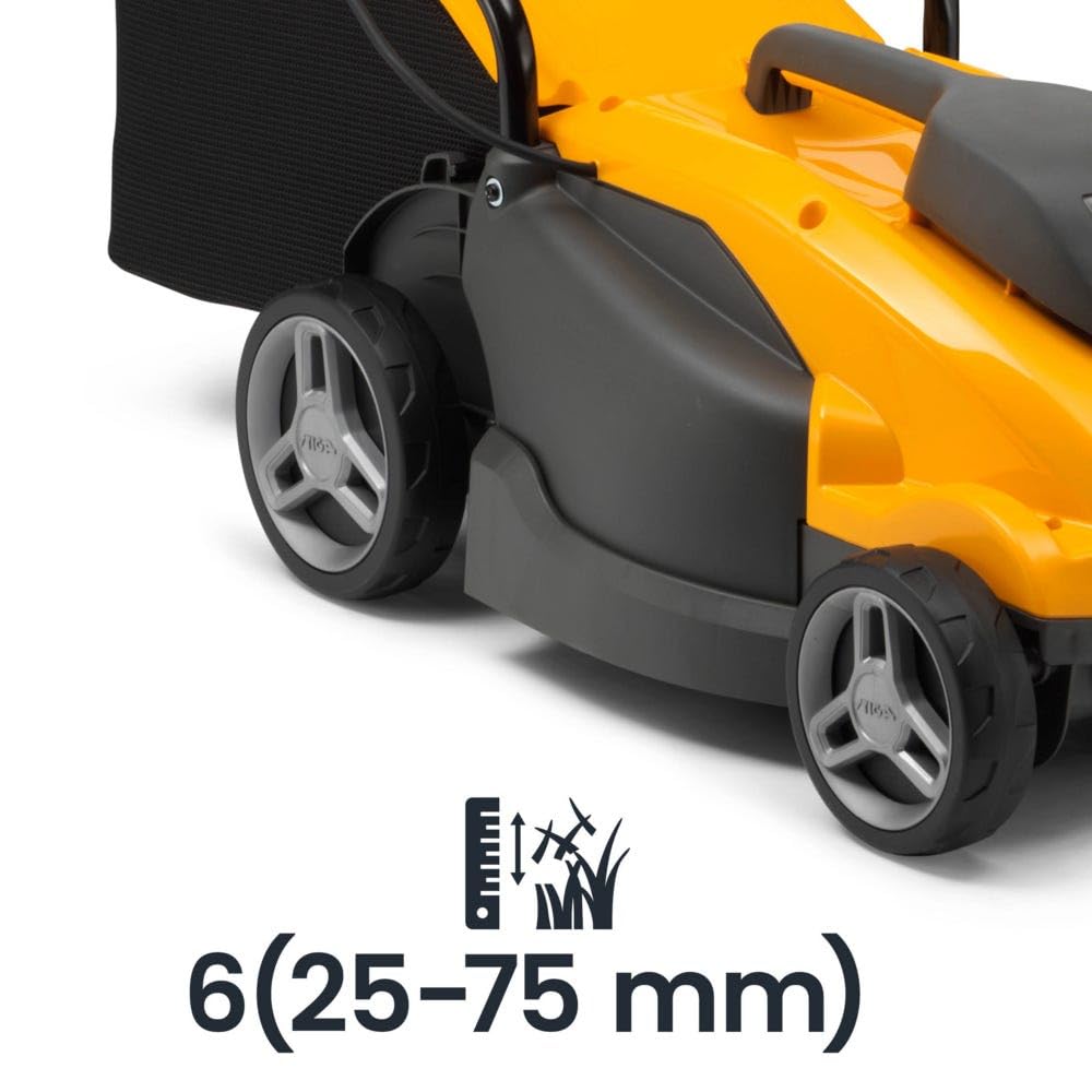 STIGA Cortacésped eléctrico Combi 336c, Ancho de Corte 34 cm, 1400 W, Bolsa colectora de 35 litros