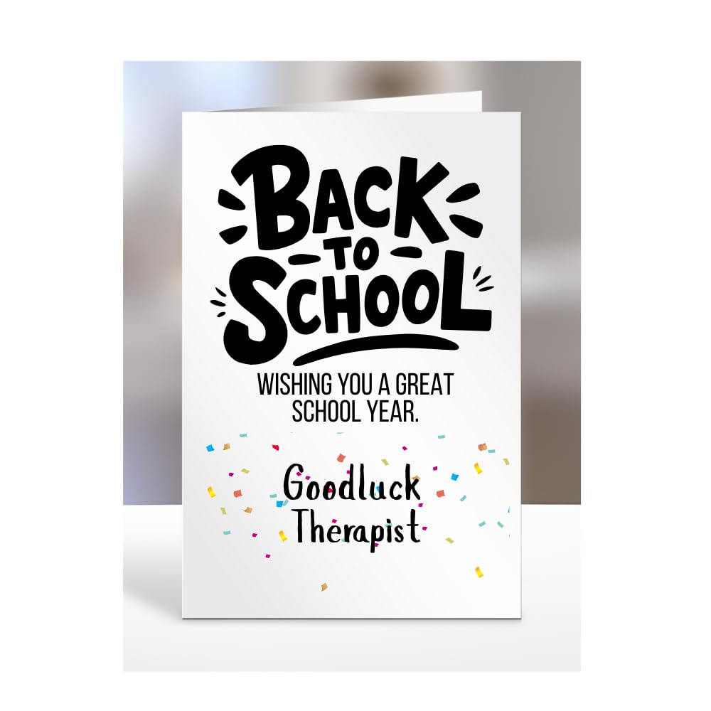 Back to School Card for Therapist, Nursery, Preschool, Primary, Secondary, High, College, University, Gifts, Present, Boy, Girl, Uni, Male, Female, A5-226_213