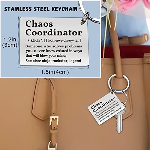 Chaos Coordinator Gifts For Women - Thank You Gifts For Women Teacher Boss Lady - Appreciation Gifts For Coworker Teacher Nurse Coach Office Secretary - Unique Birthday Gifts For Women - 20Oz Tumbler #TOP4