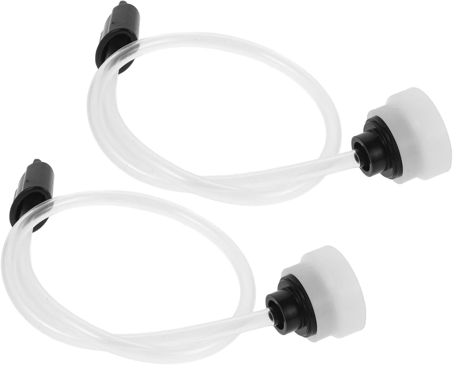 2 Pack White Plastic Vacuum Sealer Hose Adapter Replacement Tube