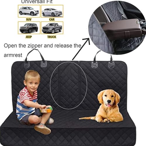 Funda de asiento de coche para perro para proteger la tapicería trasera de garras 5