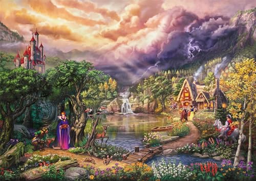 Puzzle Disney Kinkade Snow and the Queen 1000 pcs - vue 5