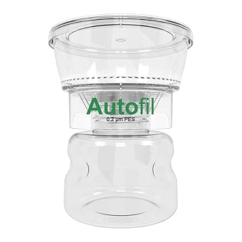 Autofil Sterile Disposable Vacuum Filter Units with 0.2um Sterilizing PES Membrane, 250mL, 12/CS
