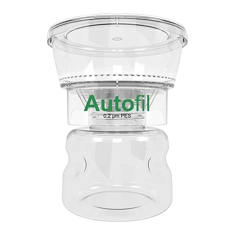Autofil Sterile Disposable Vacuum Filter Units with 0.2um Sterilizing PES Membrane, 250mL, 12/CS