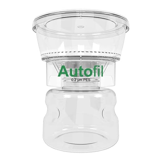 Autofil Sterile Disposable Vacuum Filter Units with 0.2um Sterilizing PES Membrane, 250mL, 12/CS