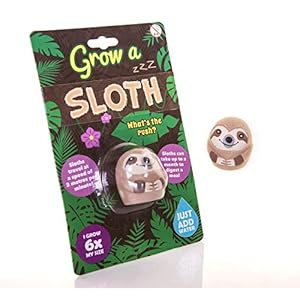 Boxer Gifts Water Growing Toys – Sloths Stocking Stuffers Kids & Adults-Fun Pass The Parcel Gifts & Bingo Items, Brown