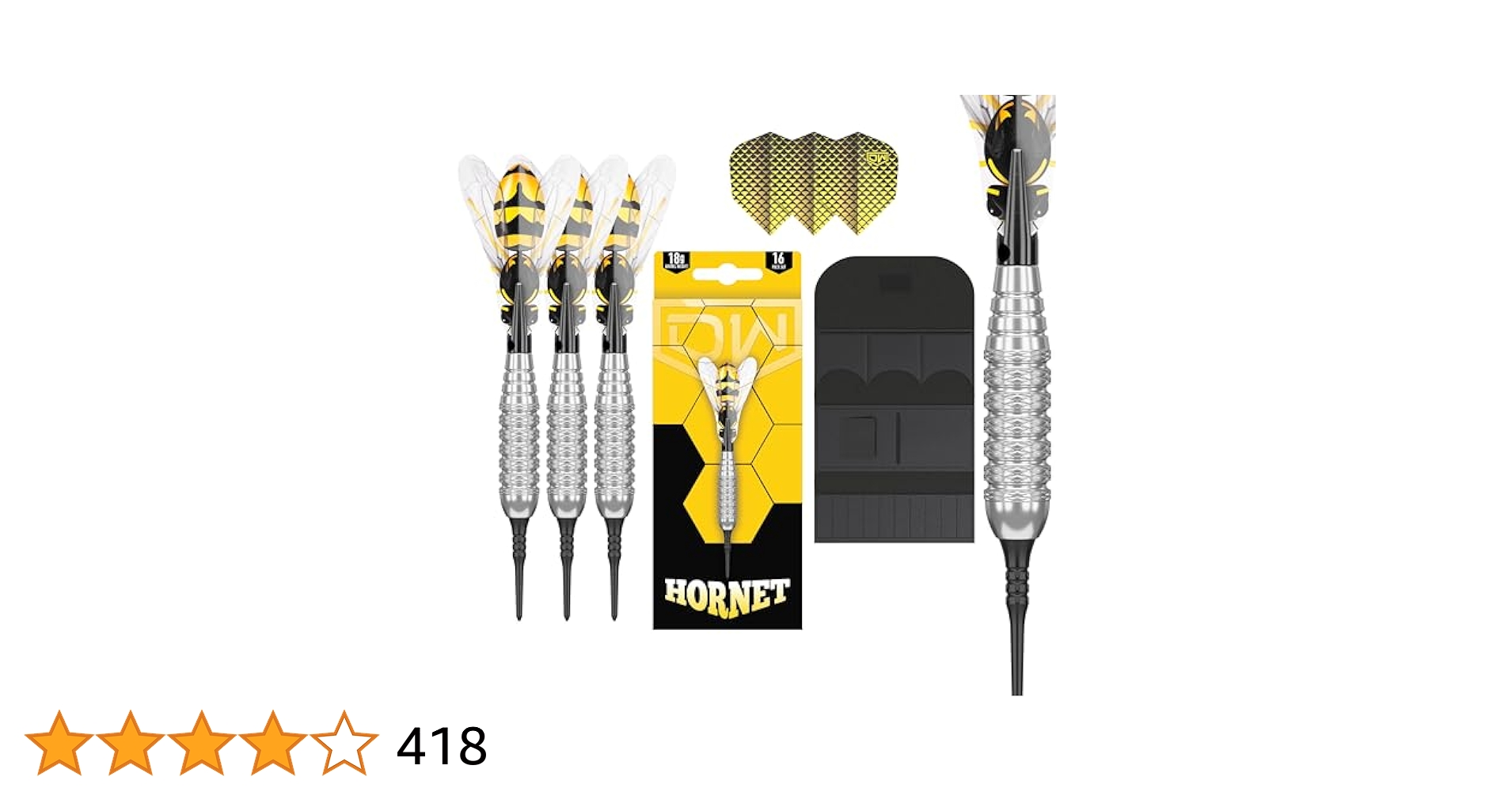Amazon.com : Dart World Hornet Brass Soft Tip Darts, 18G