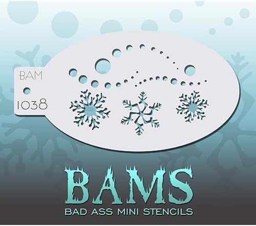 Bad Ass Snowy Mini Stencil BAM1038