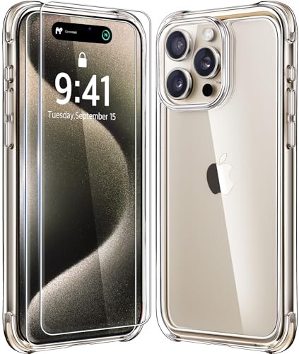 Clear Case for iPhone 15 Pro Max Phone Cases Not-Yellowing, with 2X Screen - Bild 7 von 77