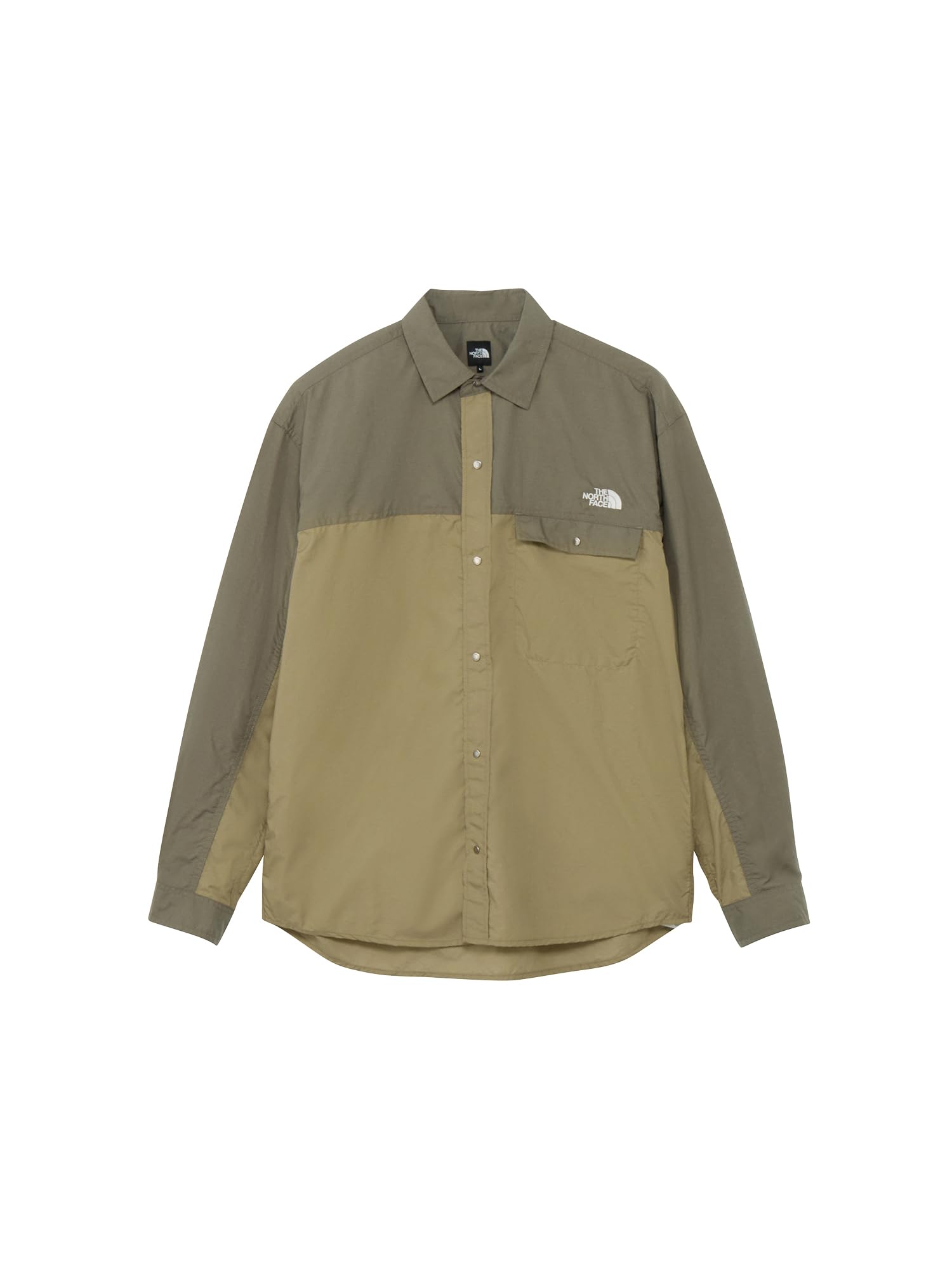 THE NORTH FACE ヌプシ シャツ S ブラック/カーキ Amazon | [ザ・ノース・フェイス] 長袖シャツ L/S Nuptse Shirt