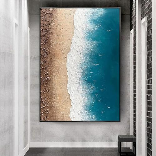 Peinture abstraite de paysage pour un salon moderne