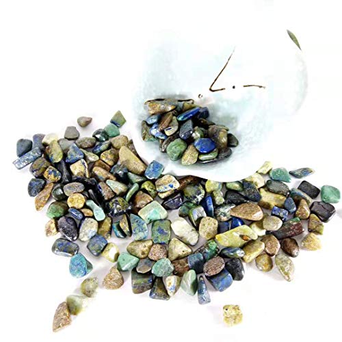 IINKUEYK Lleno de Textura 100g Pulido 10mm ~ 15mm Nuevo Material Fynchenite Grava crisocola Cristal de Cuarzo Piedras caídas for la Venta