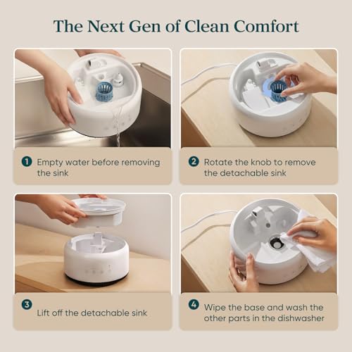 Image of LEVOIT Humidifiers for Bedroom, 4.2L Large Room with 21dB, Up to 42H Runtime, Dishwasher Safe Parts, Easy to Clean, Night Light, Top Fill Cool Mist Humidifier for Baby Nursery, Plants, Pearl White