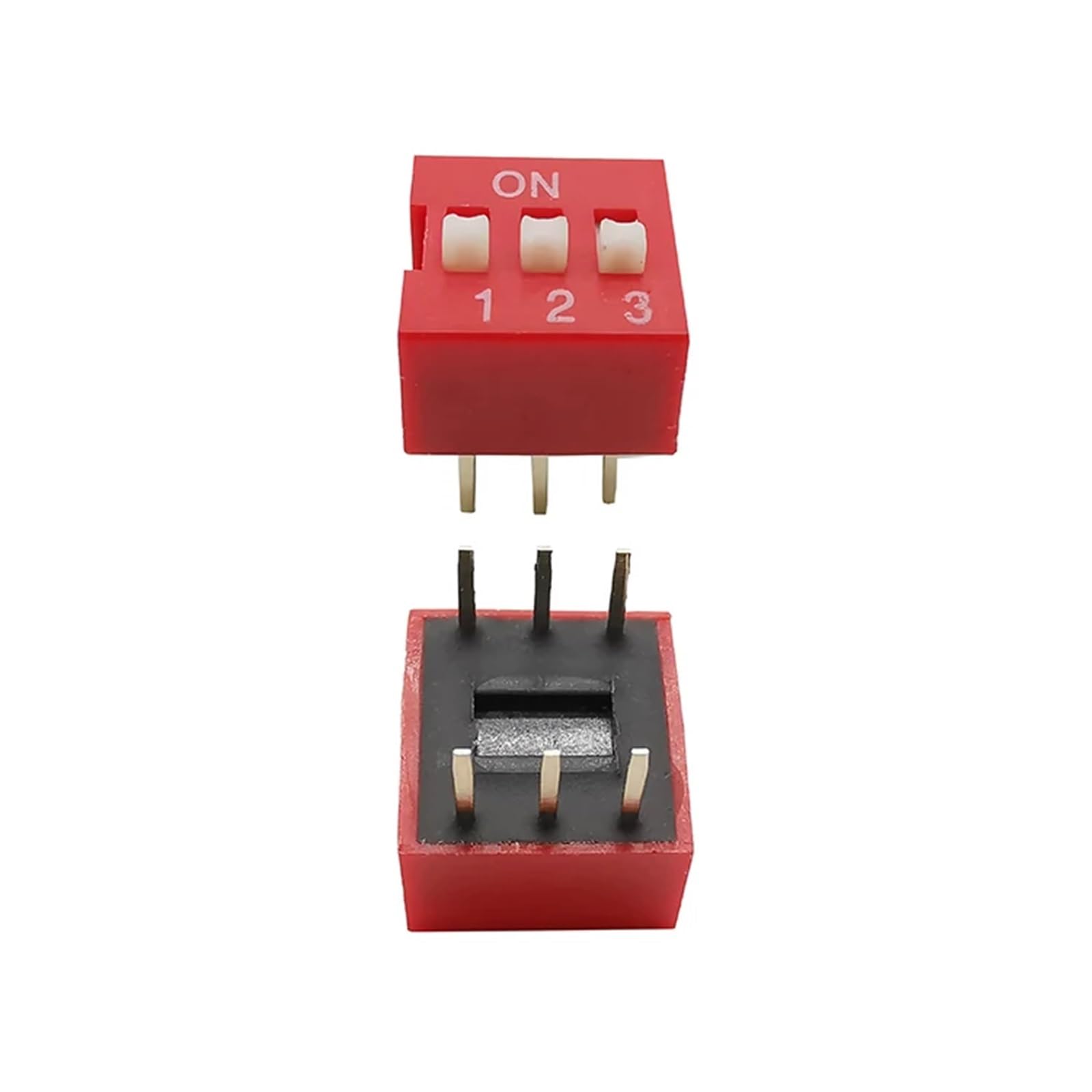 Interruptor de palanca rojo de 3 pines soluciona fallos en placas de prototipado 8