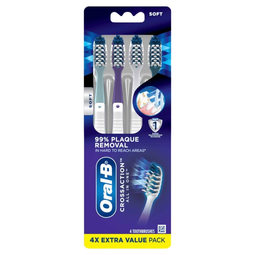 Oral−B D12013T Oral-B CrossAction All In One Toothbrushes, Deep Plaque