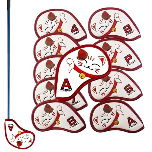 Housse de protection pour clubs de golf débutants motif chat