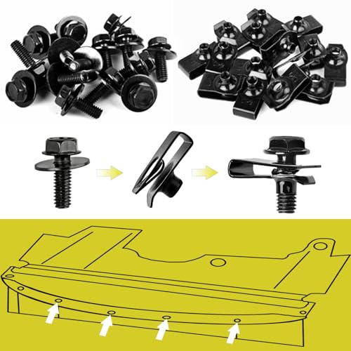 Image of Xislet 45PCS Universal Engine Under Cover Splash Shield Guard Body Bolts