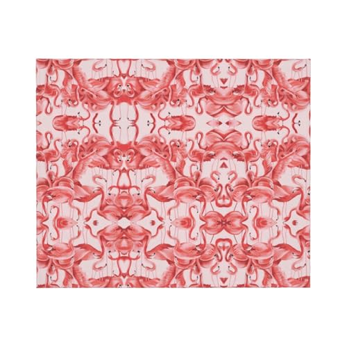 Couverture douillette flamant rose pour soirées cocooning et lit - 3