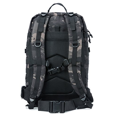 REEBOW GEAR Military Tactical Backpack for Men Large Army 3 Day Assault Pack Molle Hiking Daypack Bag (Camo Black) by REEBOW GEAR - Image 6