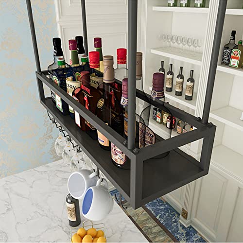 Botellero de techo vintage para barra de cocina con altura ajustable 6