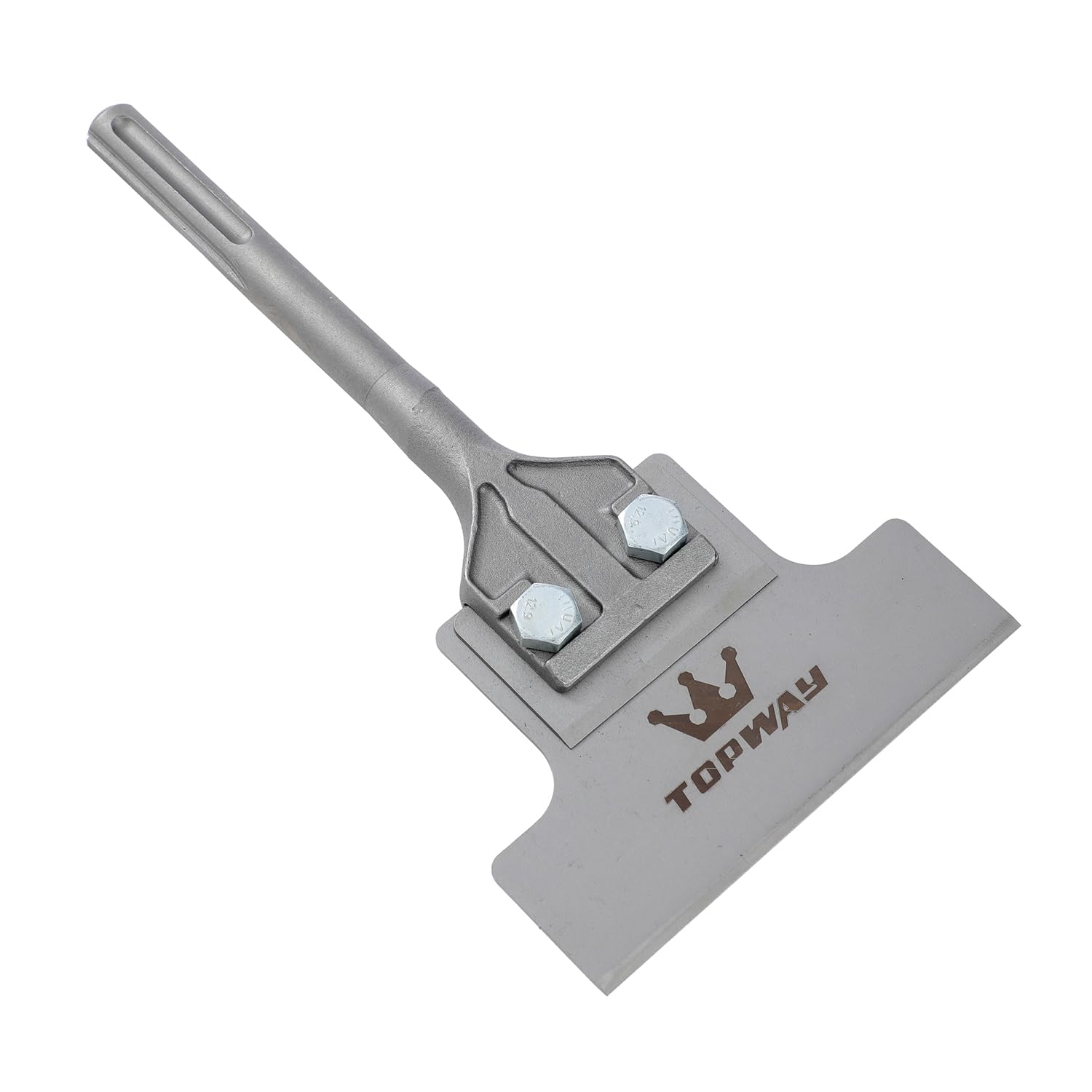 TOPWAY Cincel rascador de suelo SDS Max de 6 pulgadas de alta resistencia de 300 mm × 150 mm para quitar azulejos, adhesivo de suelo, linóleo, hormigón, mortero y superficies de pared 121123
