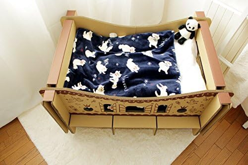 Amazon Co Jp ゆりかご ダンボール 赤ちゃん 軽量 持ち運び便利 リサイクル可能 茶 文房具 オフィス用品