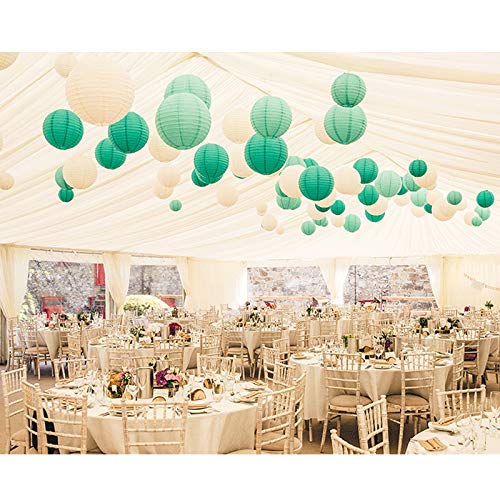 10 Pcs Per Set Peach Paper Lanterns Ball Lampion W 20 teile 6 "-12" Mint grüne Papier Laternen runde lampion for hochzeit fire de mariage hängen diy dekor