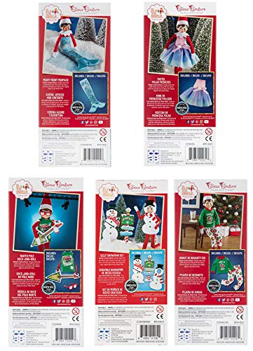 The Elf on the Shelf Claus Couture 2019 Set: Pastel Polar Princess, Merry Merry Mermaid, Silly Snowman Set, Rock-and-Roll, Donut Be Naughty PJs, and Exclusive Joy Bag - Thumbnail 3