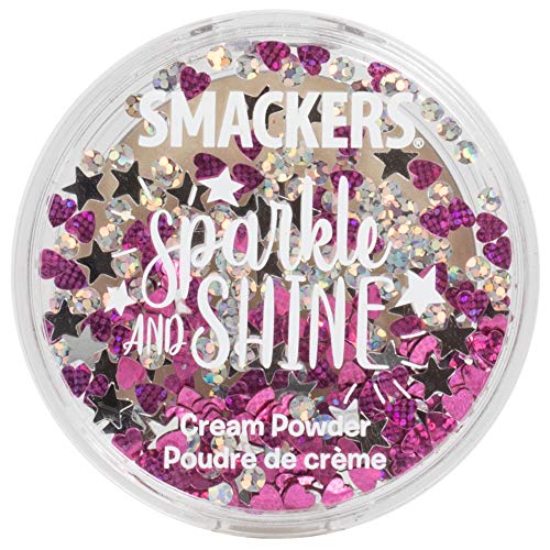 Lip Smacker Sparkle & Shine Cream Powder, Gold Sparkle, 0.14 Ounce, Highlighter, Blush, Eyeshadow