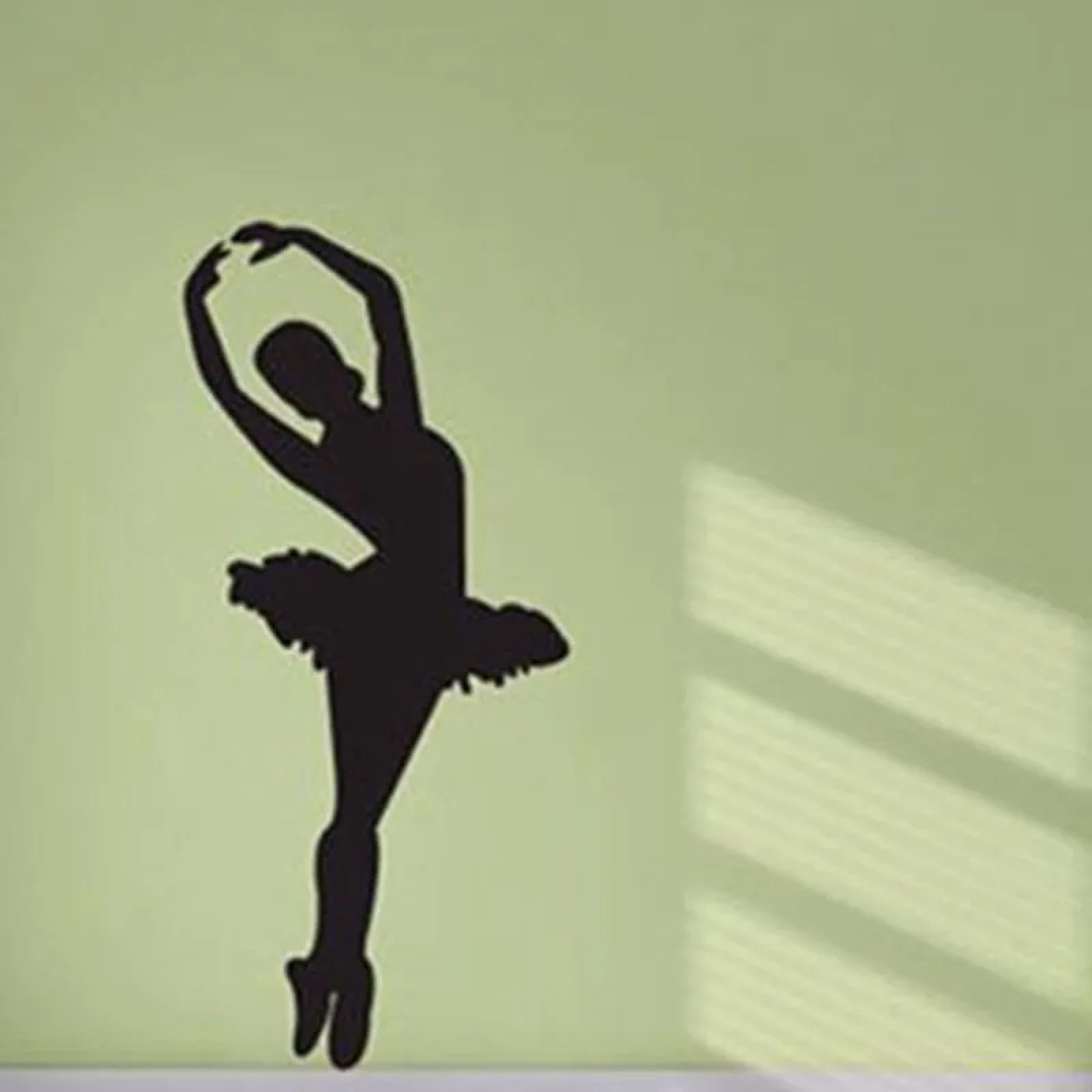WEIMEIJIE Ballet Dancer Silhouette Vinyl Girl Room wall Decal Ballet Dance Studio Art Decal