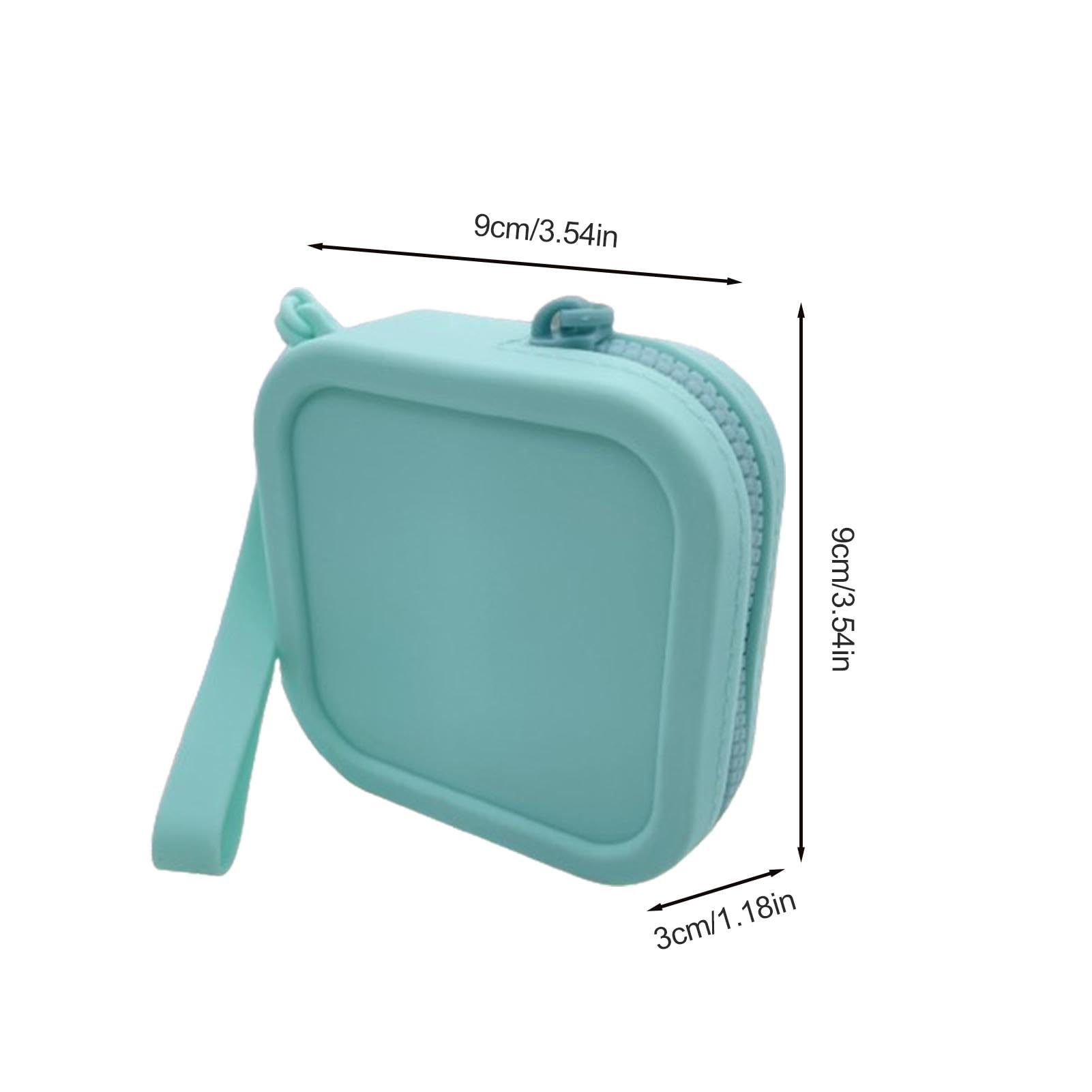 Monedero portátil, Monedero de Silicona, Monedero de Maquillaje, Cartera compacta con Cremallera, Cartera de tamaño de Viaje para Mujeres, niñas, Adolescentes, Accesorios de Maquillaje para