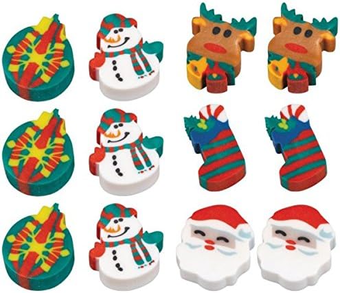 Miniatura 2 de amscan Borradores de iconos navideños - 1 12", diseños surtidos, 12 piezas