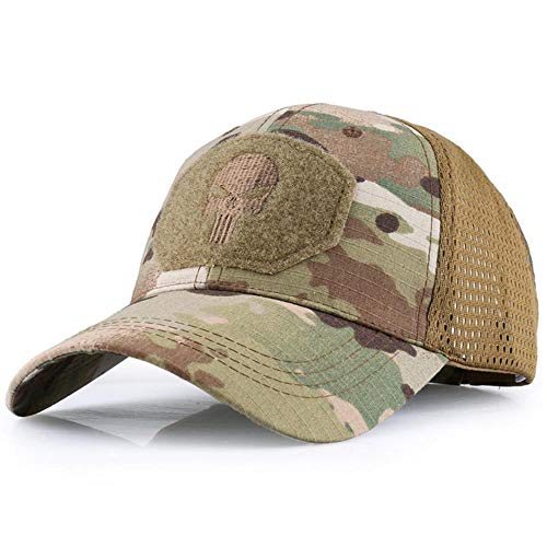 DDTT Multicam Casquettes de Baseball Militaire Camouflage Tactique Soldat de l'Armée Combat Paintball Réglable Classique Snapback Chapeaux De Soleil Hommes Femmes, Ly-Cap-05,54-58Cm Cover