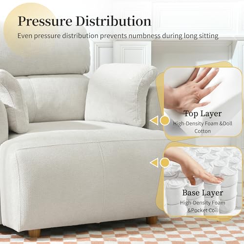Sillón Plegable Terciopelo Beige miniatura 6