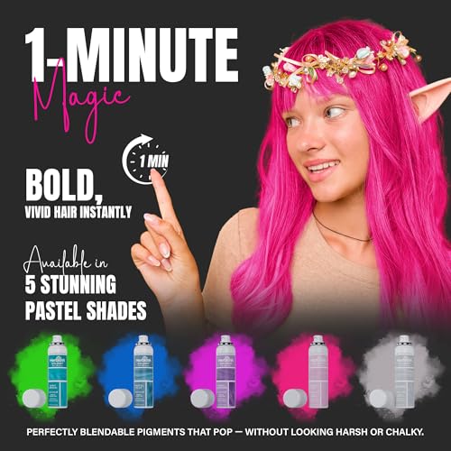 Spray Tintura de Cabello Herbishh Koloret Rosa Pastel 69g miniatura 6