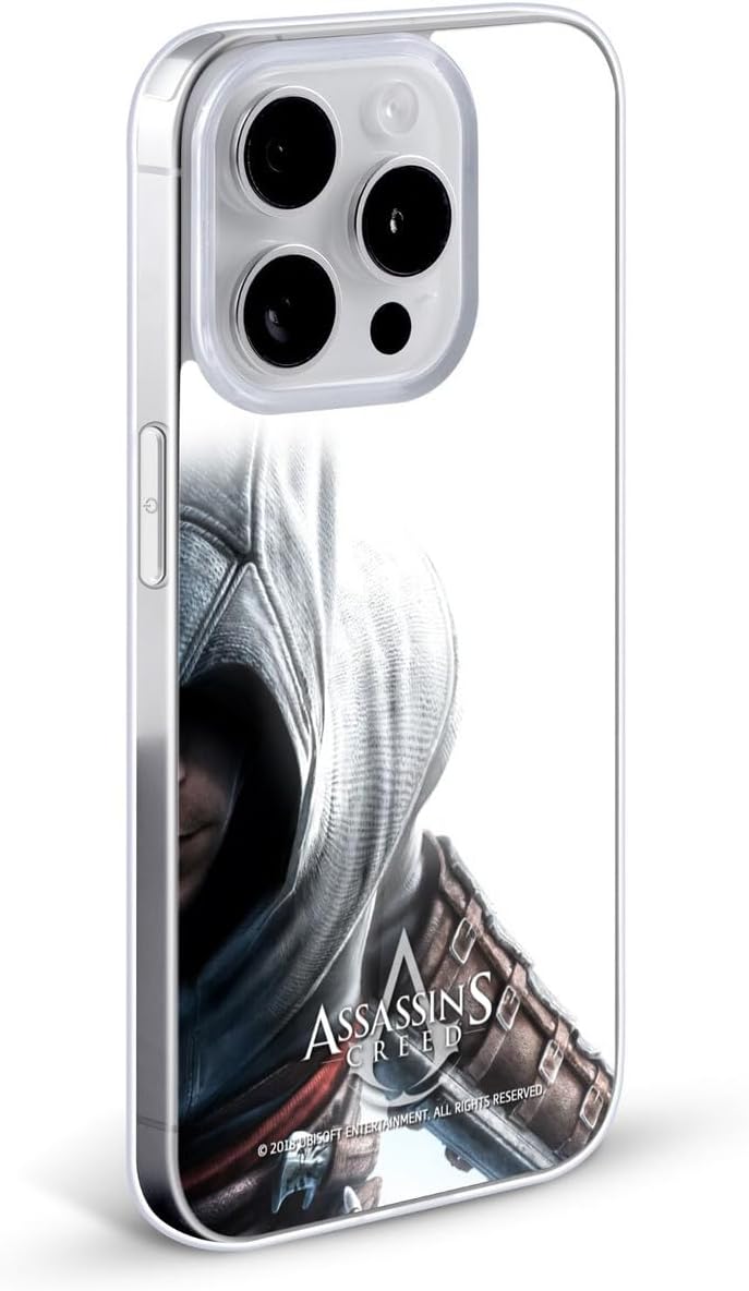 Head Case Designs Officially Licensed Assassin's Creed Altaïr Half Key Art Gel Case [Military Grade Protection] Compatible with Apple iPhone 17 Pro
