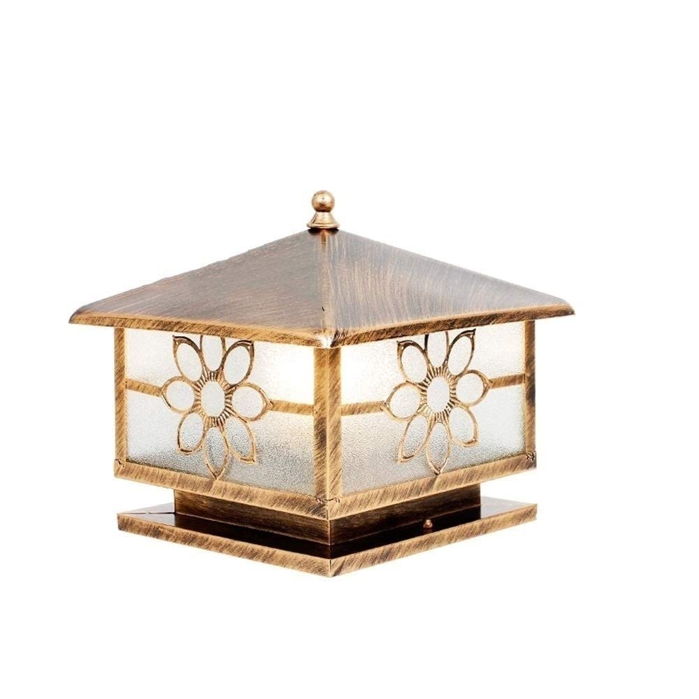 Lampe Colonne en Laiton Étanche Jardin Escalier Cour Éclairage Extérieur