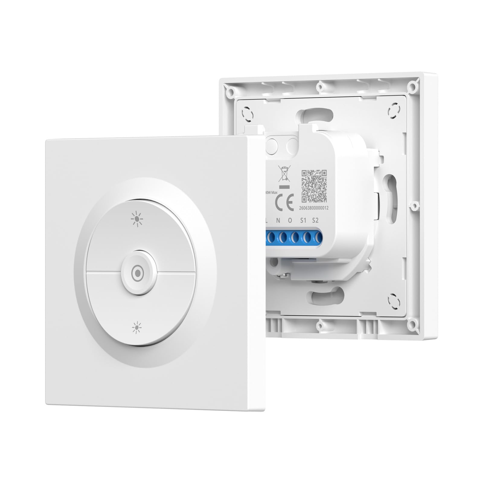 SONOFF Fusion, Orb-ZBDIM(MINI-ZBDIM-E), Zigbee Inteligentny Ściemniacz, Wymagany Przewód Neutralny, do ściemnialnych lamp LED/Żarowych/Halogenowych, Kompatybilny z Alexa i Google Assistant