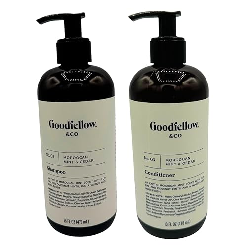 Miniatura 2 de Goodfellow & Co - Paquete de champú y acondicionador marroquí de menta y cedro, 16 onzas líquidas cada uno, hidrata y limpia con un sutil aroma
