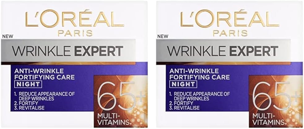 L'Oreal Wrinkle Expert Intensive Care Night 65+ 50 ml (Pack of 2)